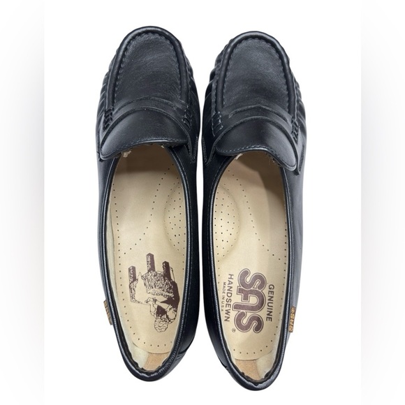 SAS Classic Womens Loafer Comfort Shoe Size 9 Black Handsewn Made in USA   NEW! - Picture 10 of 16